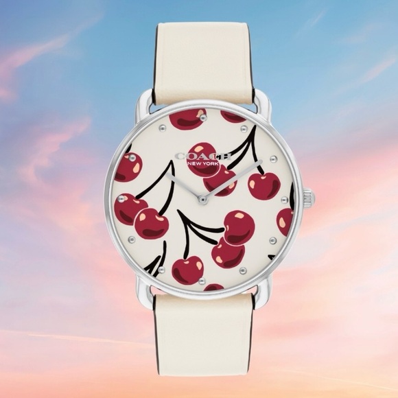 🍒 COACH  Elliot Women's 2H Quartz Watch - Calfskin Leather Strap. EUC 🍒 - Picture 5 of 8